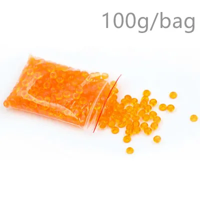 100g Orange 100 г/пакет цветной Лизун добавка Рыбная чаша DIY бусины для искусства вечерние ремесло слизи украшения аксессуары поставки ваза делая игрушки - Цвет: 100g Orange