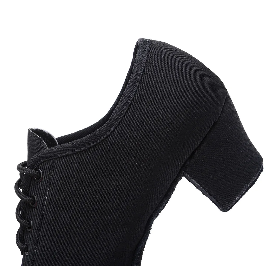 Удобная женская обувь на низком каблуке Танцевальная Обувь для бальных танцев