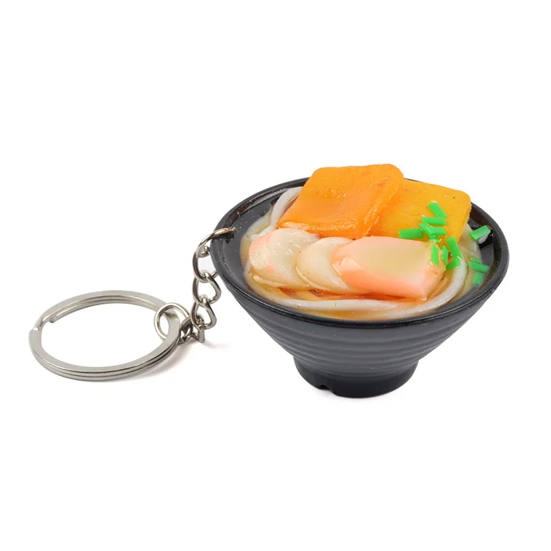 2020 Имитация пищевых брелоков НОВАЯ лапша брелок китайский синий и белый фарфор