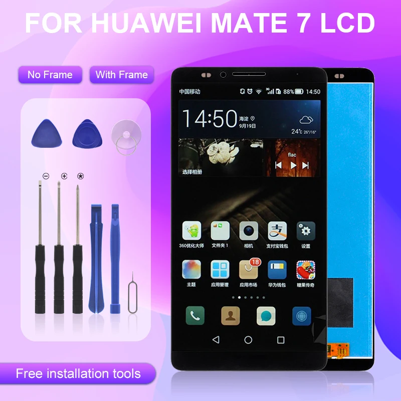 Catteny 6 0 ''ЖК-дисплей для Huawei Ascend Mate 7 MT7-L09 MT7-CL00 ЖК-дисплей с сенсорным экраном