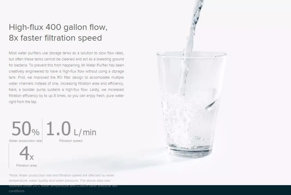 Очиститель воды Xiaomi, очиститель воды для дома, фильтры для воды, чистая вода для здоровья и Wi-Fi, приложение для телефона Android IOS