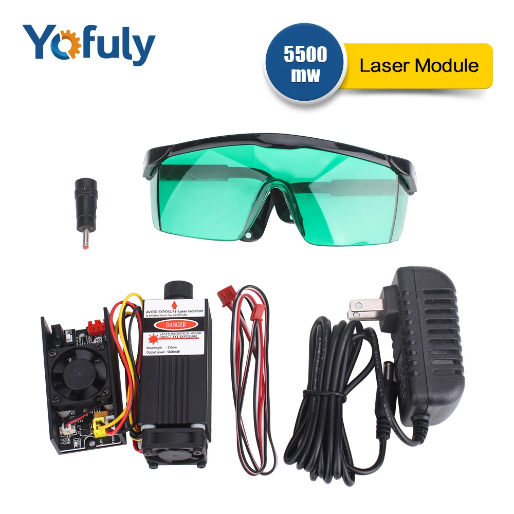 Бесплатная доставка 5 кВт лазерная трубка с TTL 12V 5500 МВт высокой мощности DIY
