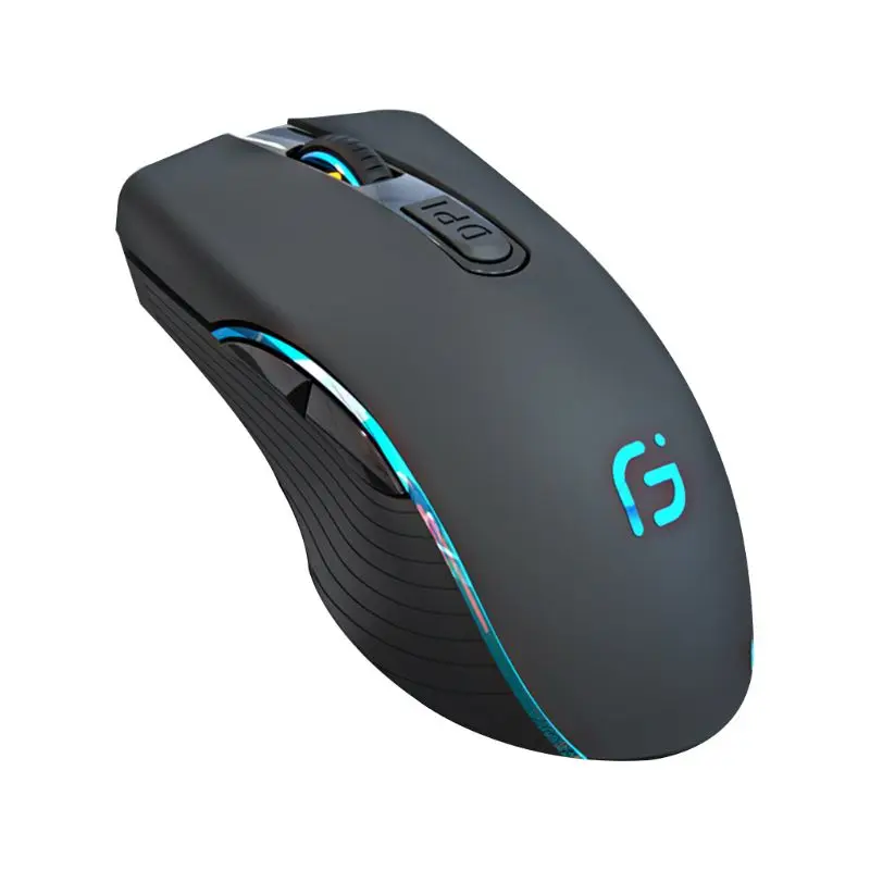 

2.4GHz USB Wireless Bluetooth Rechargeable Mouse 7 Color Breathing Light 3 Gear DPI Silent Gaming Office Laptop Mouse
