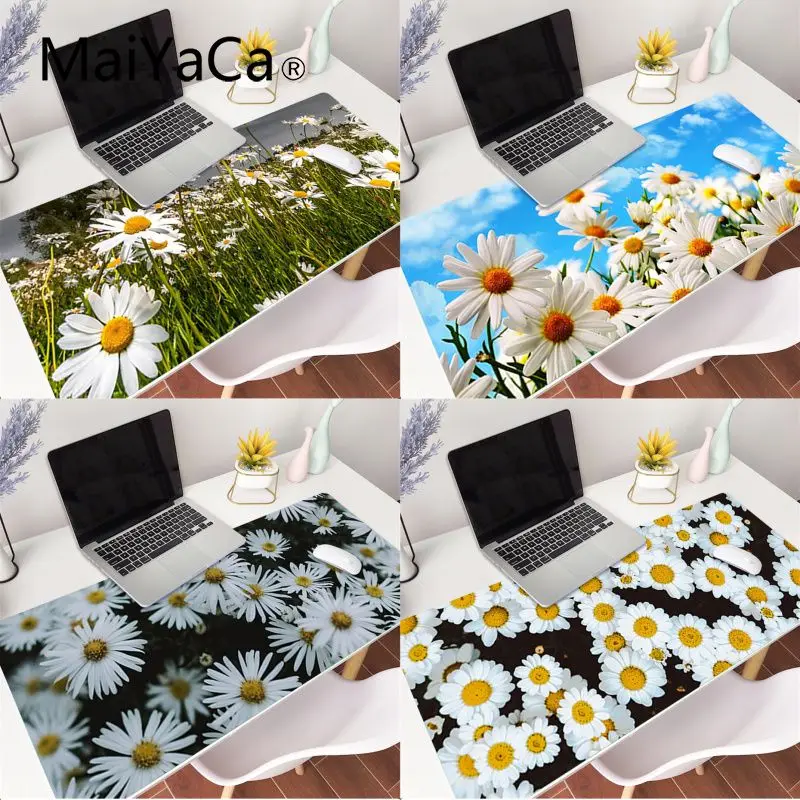 

MaiYaCa My Favorite Beautiful daisies gamer play mats Mousepad Gaming Mouse Pad Large Deak Mat 700x300mm for overwatch/cs go