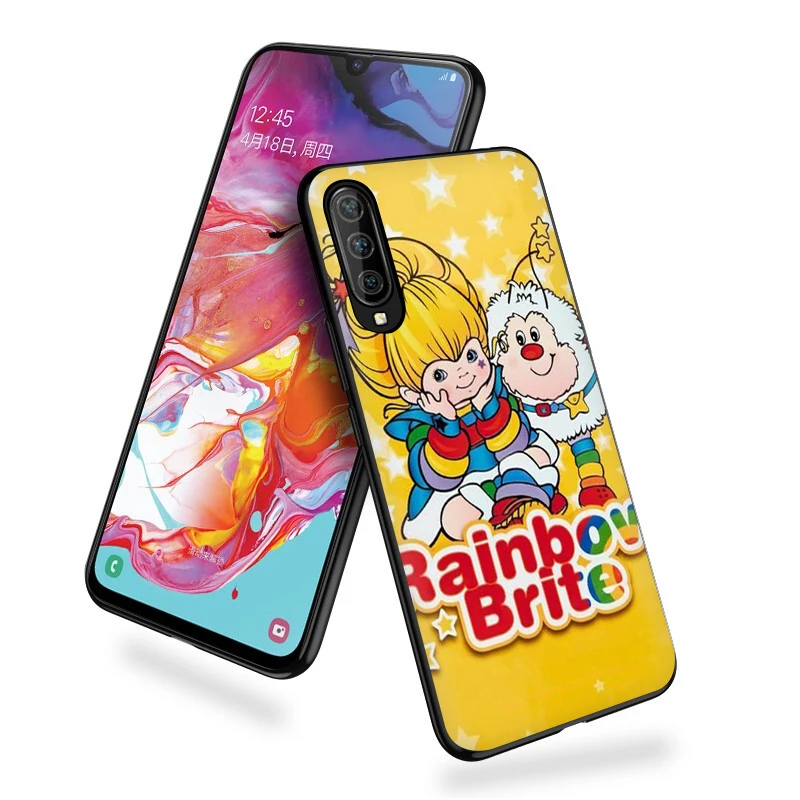 EWAU мультяха Яркая Радуга силиконовый чехол для мобильного телефона Samsung A3 A5 A6
