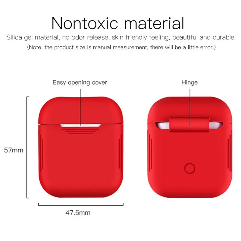 For Apple Airpods 1 2 Case Cover Keychain Hoesje Protection for Air Pods Eirpods Earpods Box Glow in the Dark Headset Pouch | Электроника