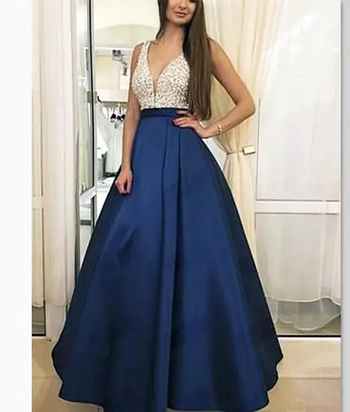 Длинное вечернее платье ANGELSBRIDEP с бисером для выпускного вечера горячая