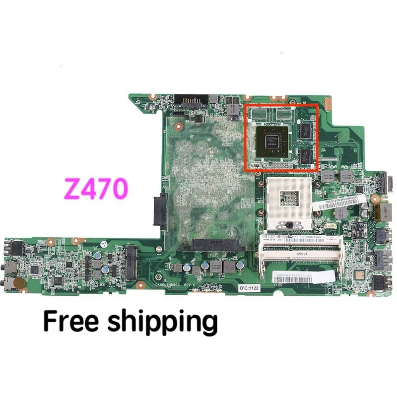 

Подходит для материнской платы ноутбука Lenovo Z470, материнская плата DAKL6MB16G0, протестированная на 100%, полностью работает