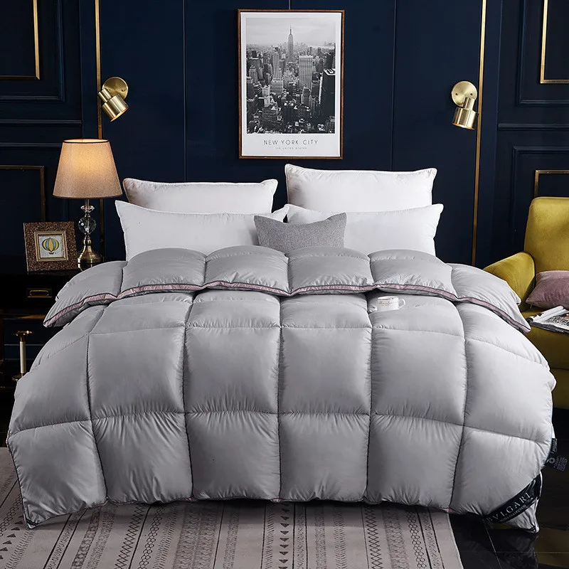 Высокое качество разноцветное пуховое одеяло пододеяльник King queen двойной размер