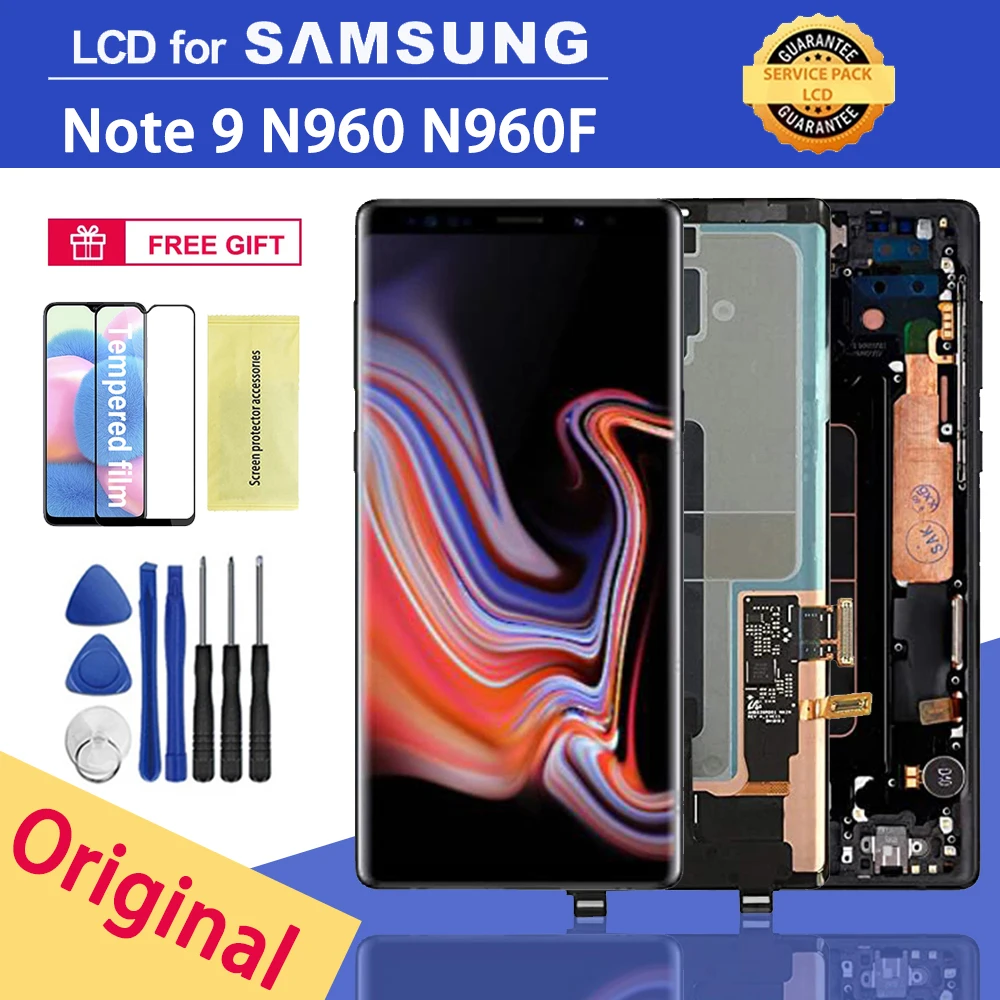6 4 &quotОригинальный ЖК-дисплей для Samsung Galaxy Note9 N960 N960F ЖК-экран с сенсорным
