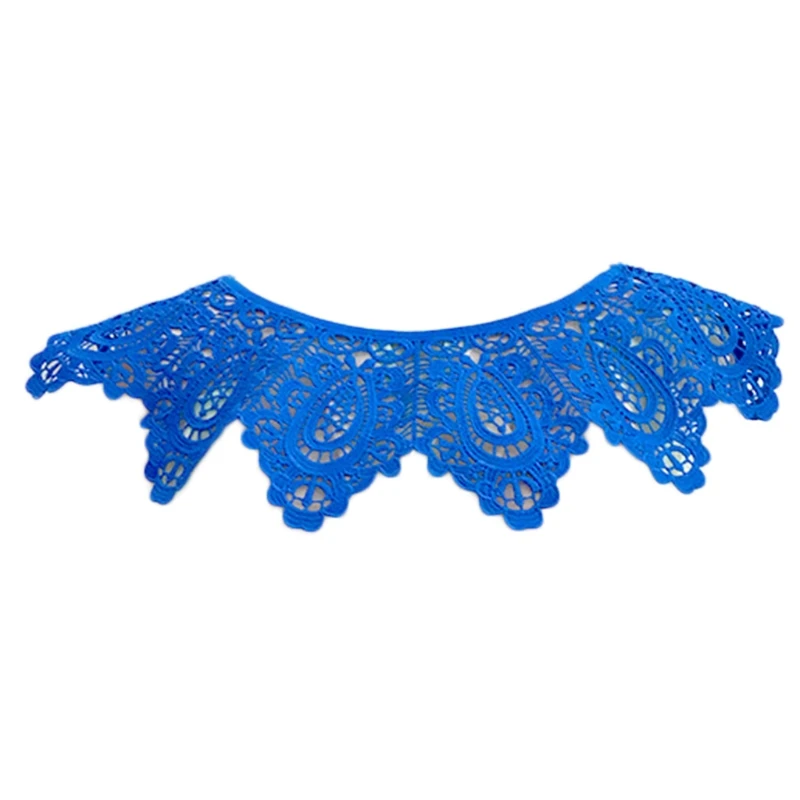 

Women's all-match lace hollow embroidered short shawl false collar X5XA