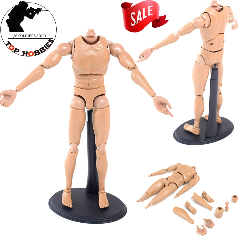

1/6 Scale Male/Man Figure V8 Joint Movement Doll Body Nude Fit 12 Inch Phicen Super-Flexible Action Figure No Head 26CM Height