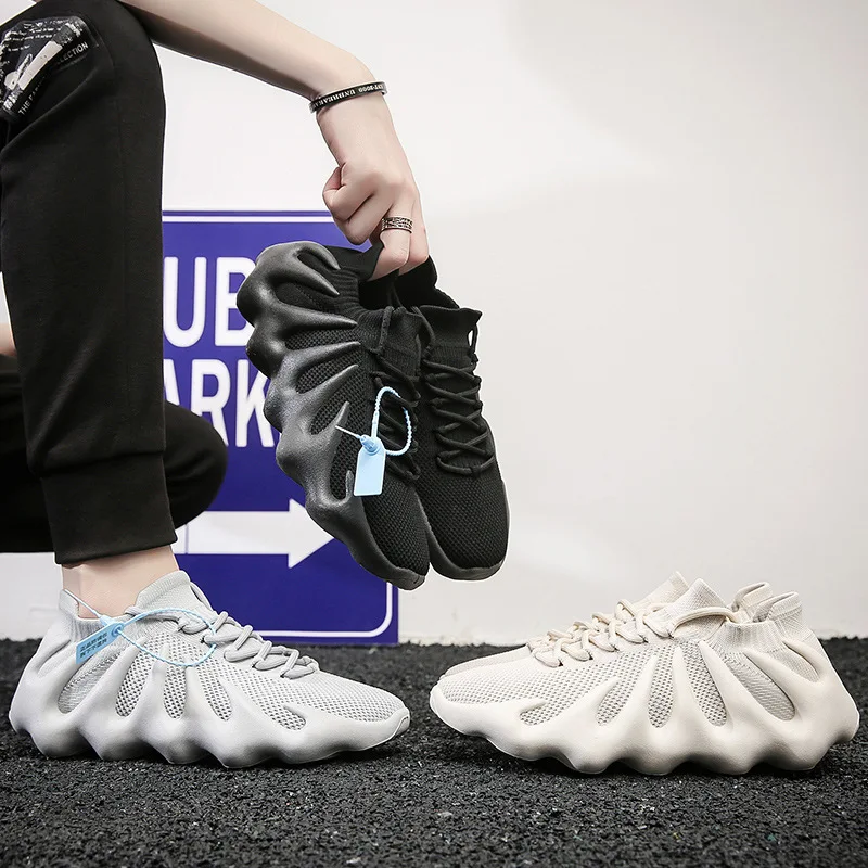 

2021 Classic Running Shoes Men Sneakers Fashion Black Grey Beige Comfortable Breathable Trainers Size 39-44