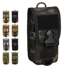 Riñonera táctica militar, bolso de hombro, bolsas para teléfono móvil de 5,8 pulgadas, paquete de herramientas Molle, bolsa de cinturón de camuflaje para exteriores