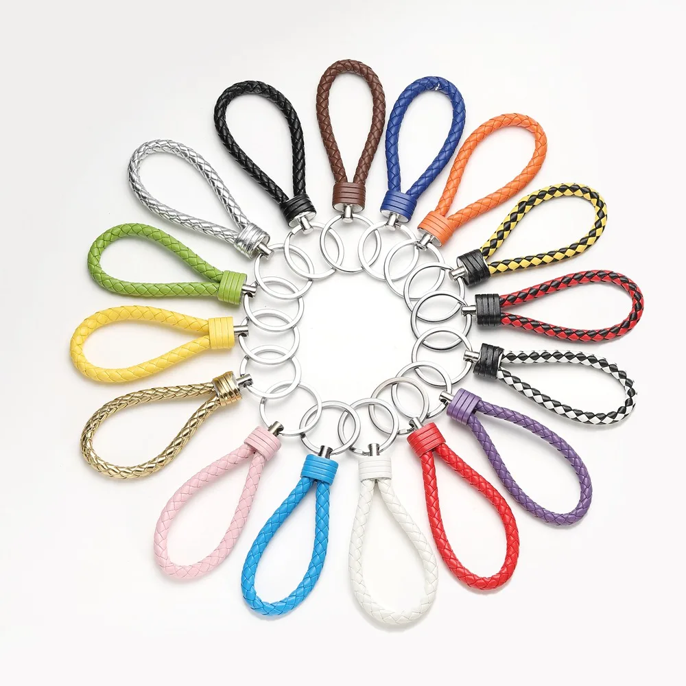Ручная Веревка для изготовления кожаных женских ключей Мужская подвесная сумка
