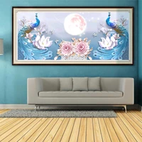 full square round drill 5d diy diamond painting animals flower landscape diamond embroidery peacock cross stitch 5d home decor