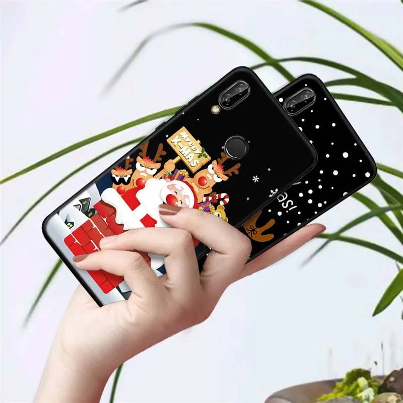 Lovely Cartoon ChristmasSilicone Phone Case For Huawei Mate10 20 Lite Pro P8 P9 P10 P20 P30 P Smart 2019 | Мобильные телефоны и