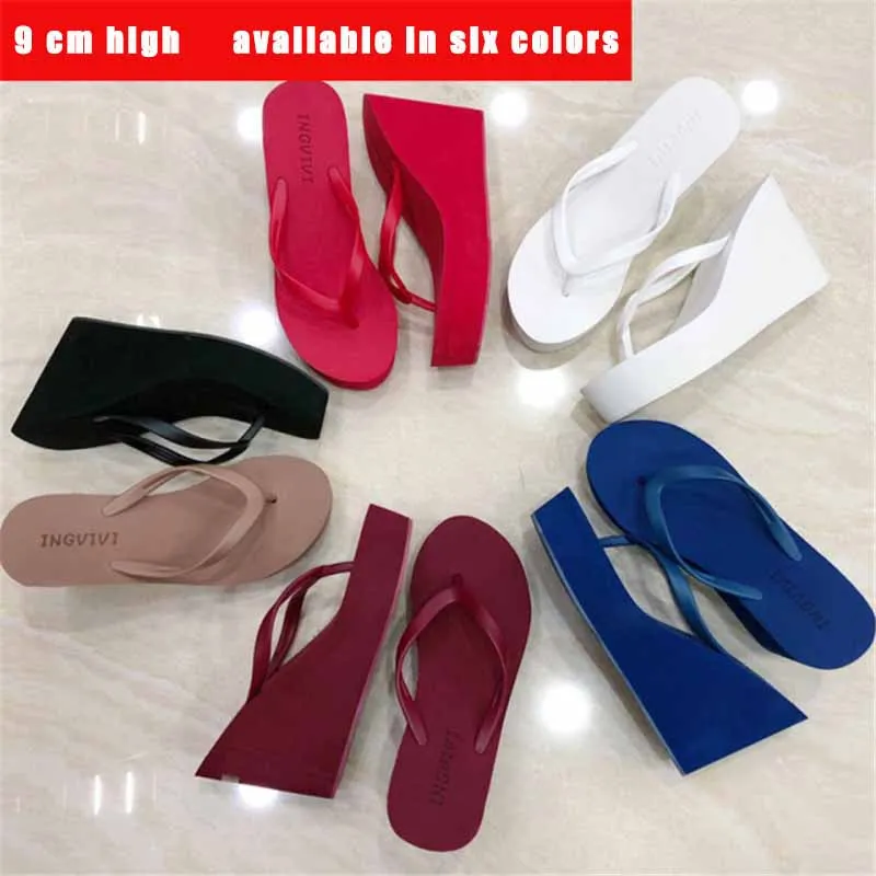 

ZOELEA Chunky Heel Summer Beach Platform Women Flip Flops Slides Faux Sueded Open Toe Soft Sole Designer Sandals Women