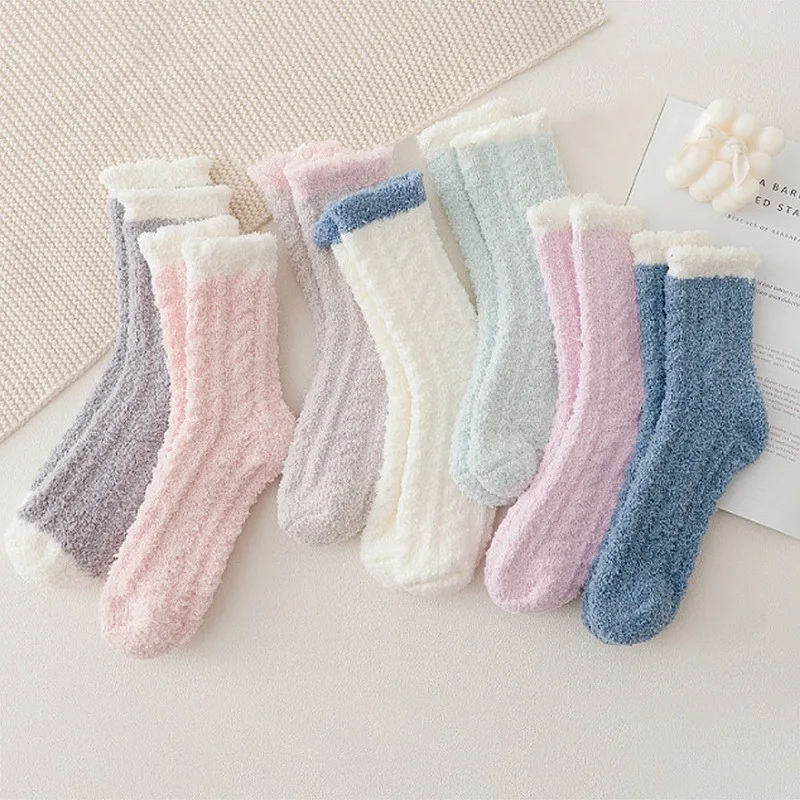 

Зимние теплые женские утепленные теплые шерстяные кашемировые снежные носки бесшовное бархатное сапоги носки для сна для мужчин
