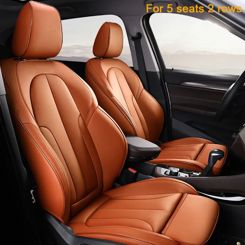 orange FUZHKAQI кожаные чехлы для сидений автомобиля на заказ для LEXUS IS IS200 IS250 IS300 IS350 LS LS350 LS500 LS460 LS600h чехлы для сидений автомобилей - Название цвета: orange