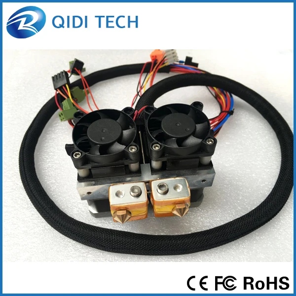 Двойной экструдер QIDI TECHNOLOGY для 3D принтера TECH I высокая скорость и высокое