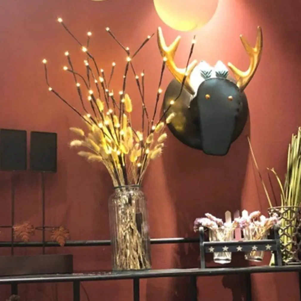 

Christmas Decoration Home Party Decoration LED Light Vase Flower Branch Lamp Floral String Lights Christmas Garden Decoration