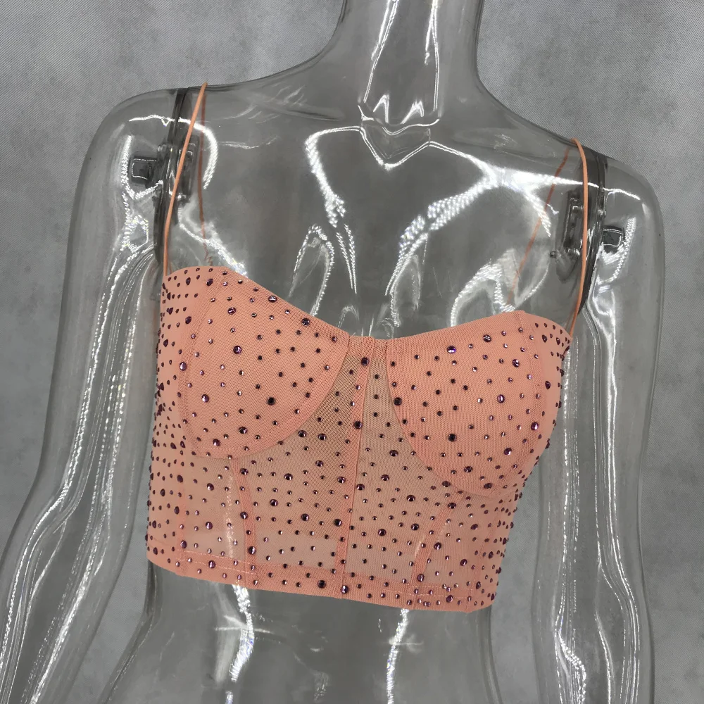 Женское боди сексуальное нижнее белье стразы укороченный топ Женский