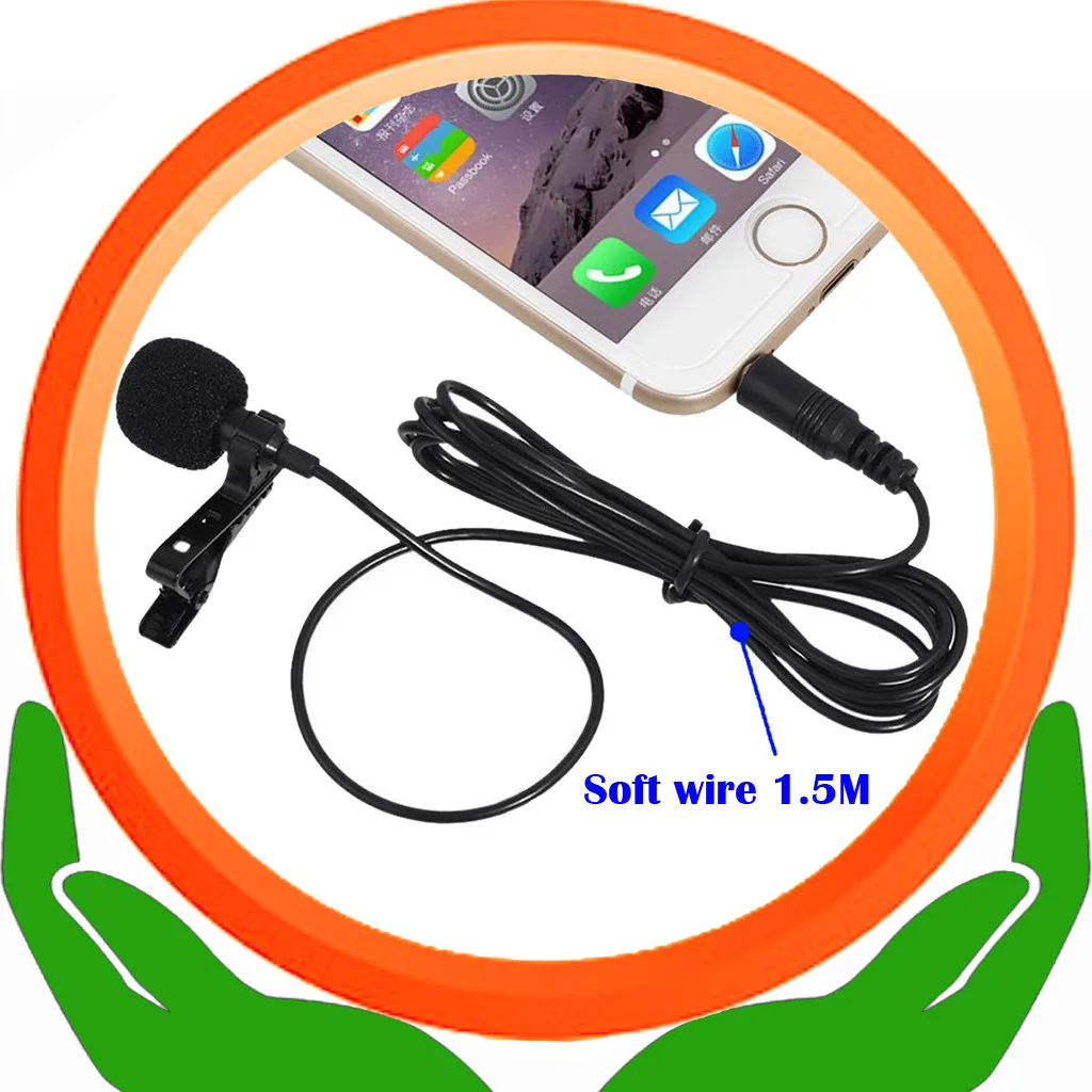 Портативный внешний проводной мини микрофон AP4 3 5 мм|Аксессуары для микрофонов| |