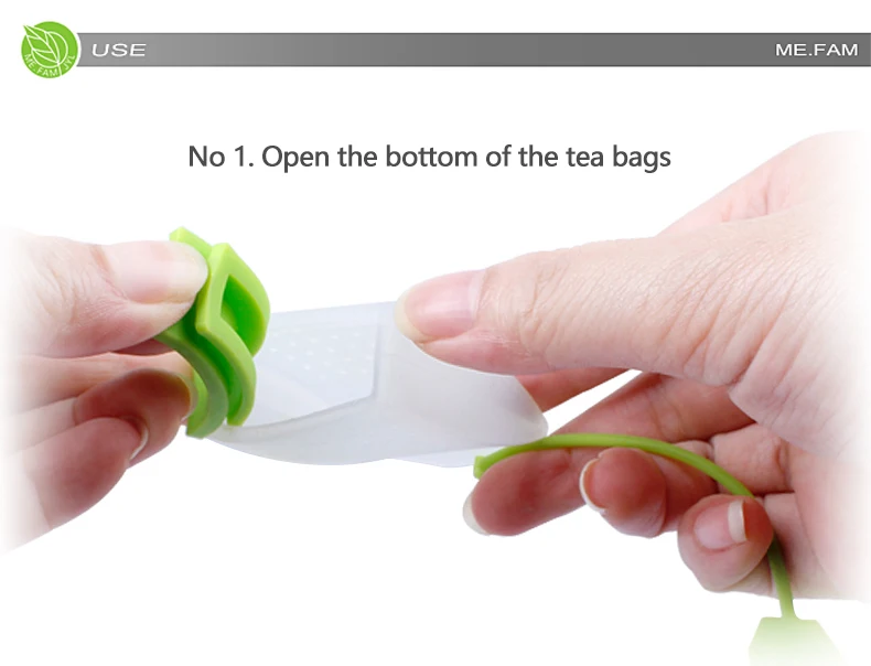 Description Picture 6 of itemNew Silicone Tea Strainer Safe Eco Friendly Non Toxic Reusable Tea-Leaves Infuser Filter Herbal Spice Teas Drain Bag Set Of 6