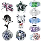 Браслет акула и черепаха из серебра 925 пробы, 3 мм