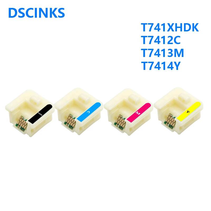 2021 Новый T741X HDK C M Y Чернила чип для Epson Surecolor F6000 F7000 F6200 F7200 F6270 F7270 F7100 F9200 F9300 F9370 чипов