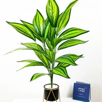 75cm 26leaves large artificial palm plants tropical monstera tree bouquet real touch plastic leaves wall foliage for home decor