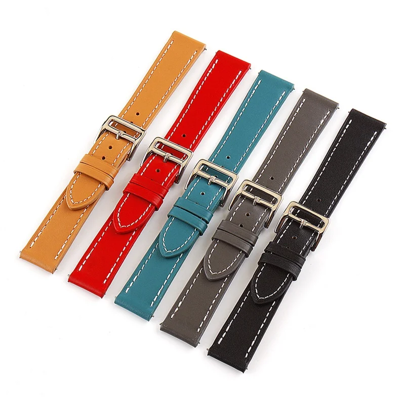 

Genuine Leather Watch Bands Quick Release Watchbands Wristwatch Replacement Strap Accessories18mm 20mm 22mm 24mm