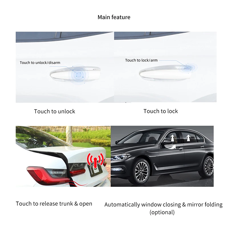 Комфортный сенсорный замок и разблокировка двери автомобиля EASYGUARD для BENZ W212 w205 C