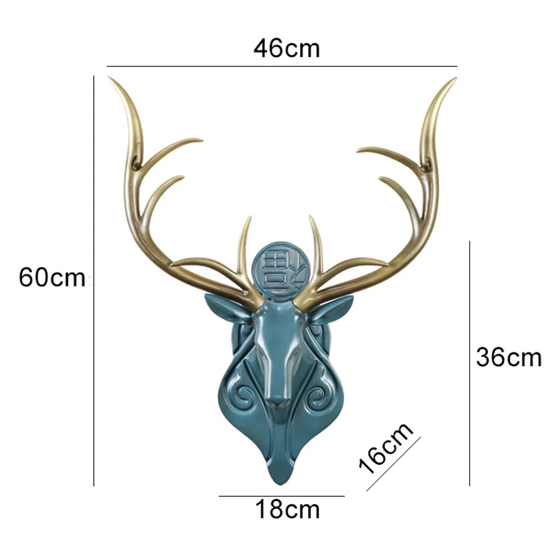 

LARGE 3D DEER HEAD STATUE SCULPTURE WALL DECOR HOME DECORATION ACCESSORIES FIGURINE MURALS WEDDING PARTY HANGING DECORATIONS