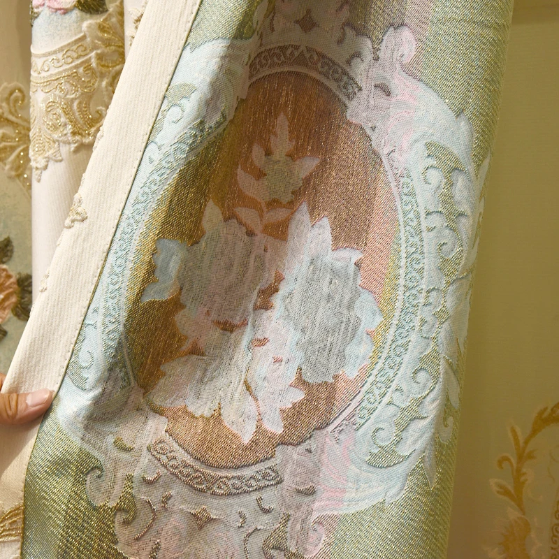 Европейские Роскошные занавески для спальни высококачественные жаккардовые