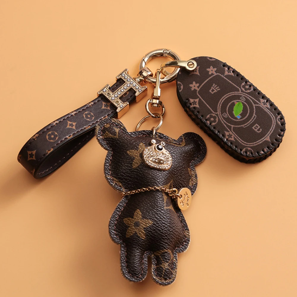 

Leather Car Keychain For Buick New Car Key Case Cover Shell Protector For Buick Chevrolet Cruze Opel LaCrosse Vauxhall