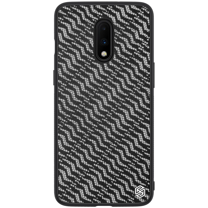 Серебристый Для Oneplus7 Oneplus 7 pro One plus 7pro чехол мерцающие Чехлы Nillkin Твердый ПК и мягкий ТПУ градиент полиэфирные Светоотражающие задняя крышка - Цвет: Серебристый