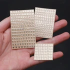 Чехол-накладка металлический, 8 листов, наклейки в виде букв, самоклеящийся, 26 букв, цифр