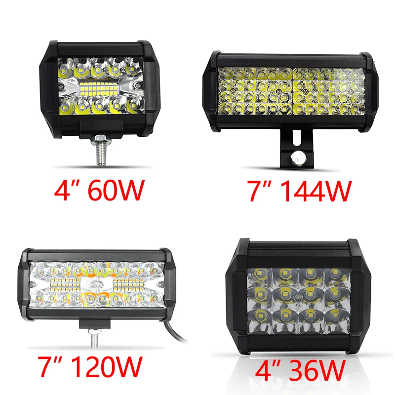 

4'' 7'' LED Light Bar/Work Light Offroad 4X4 LED Bar For Jeep Truck Car Tractor Boat SUV ATV Barra LED Headlight 12V 24V
