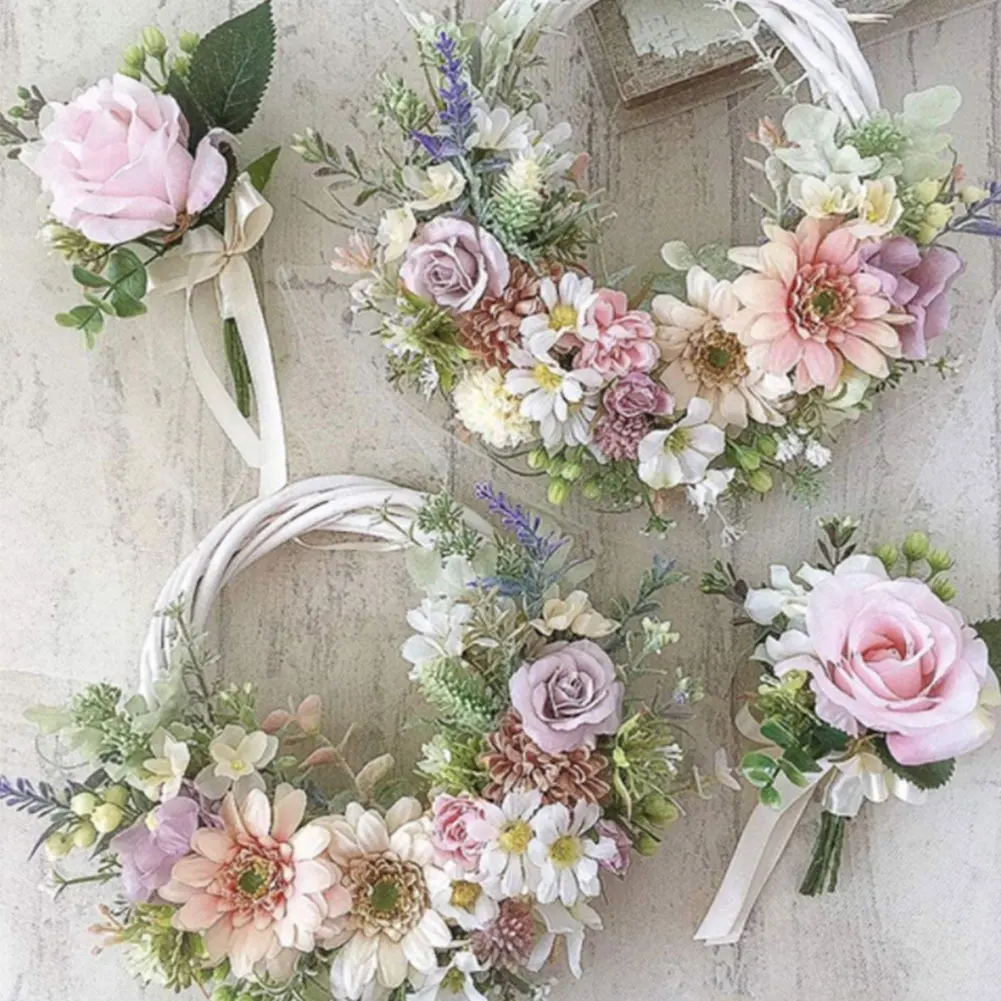 

10/20/30 CM Wicker Wreath Decor Christmas Rattan Vine Ring Floral Hoop Natural Ornaments Craft Accessories DIY Garland Gifts