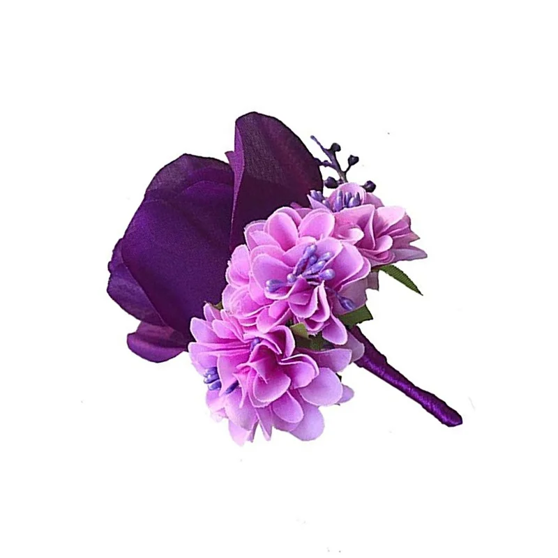 15 цветов мужские свадебные корсажи и бутоньерки шелковая розовая корсажная