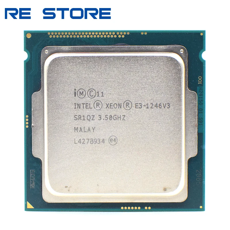 Процессор Intel Xeon 1246v3 LGA 1246 б/у процессор 3 5 ГГц четырехъядерный восьмипоточный 84