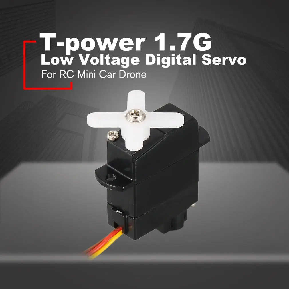 

T-power 1.7G Low Voltage Digital Servo JST Connector KIT RC Mini Car Fixed Wing Quadcopter Helicopter Drone Spare Parts