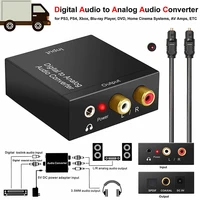 portable 3 5mm jack coaxial optical fiber digital to analog audio aux rca lr converter spdif digital audio decoder amplifier