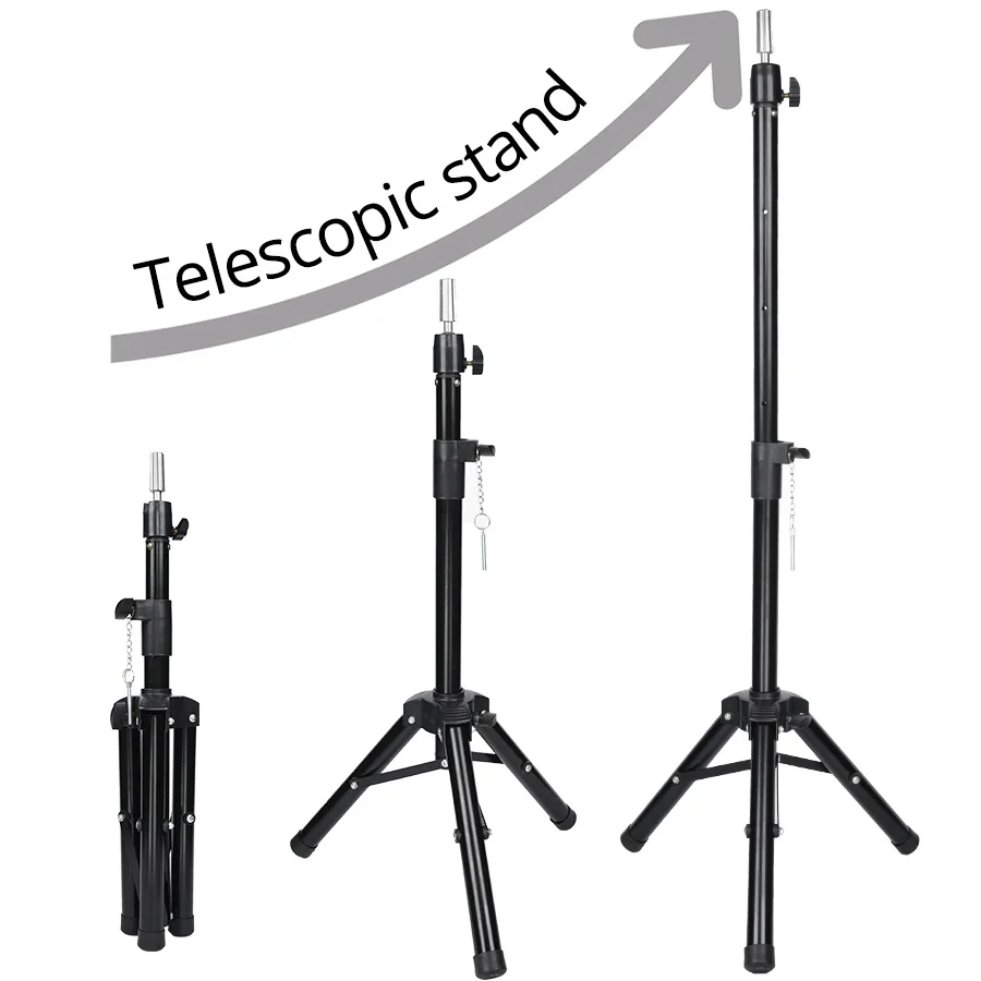 

Alileader New Wig Tripod Stand Mannequin Head With Stand Aluminium Alloy Tripod For Mannequin Head Wig Making Kit Adjustable