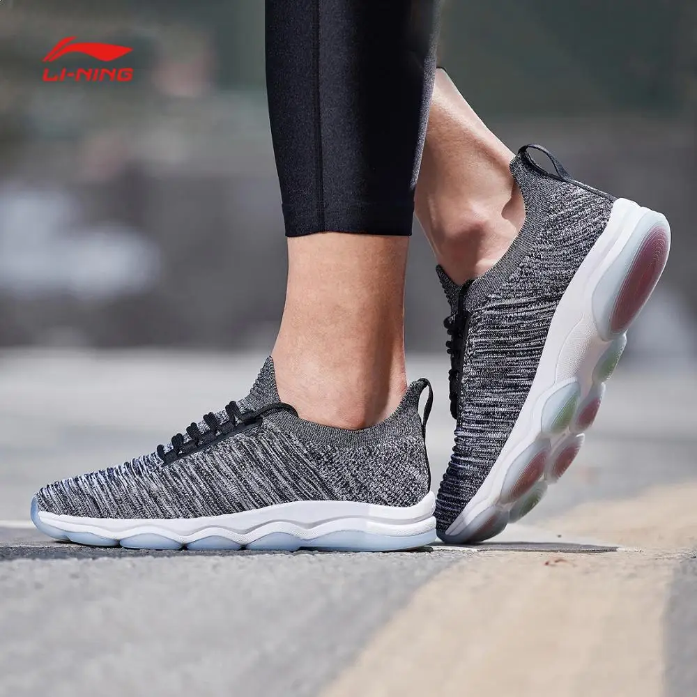 Li-Ning/Мужская обувь для тренировок; дышащая подкладка на подкладе; спортивная обувь из монопряжи; кроссовки, напоминающие носок; AFJN017 SJAS18