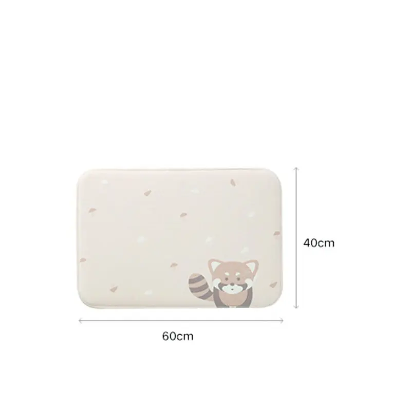 

Indoor Mat Cute Cartoon Animal Print Non Slip Absorbent Floor Mat for Bathroom Kitchen Bedroom