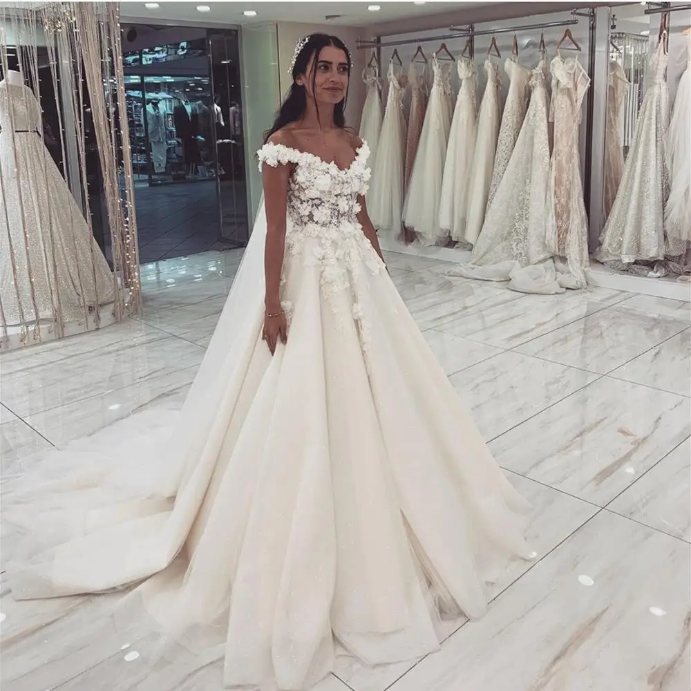 Женское ТРАПЕЦИЕВИДНОЕ свадебное платье длинное Тюлевое невесты без рукавов с