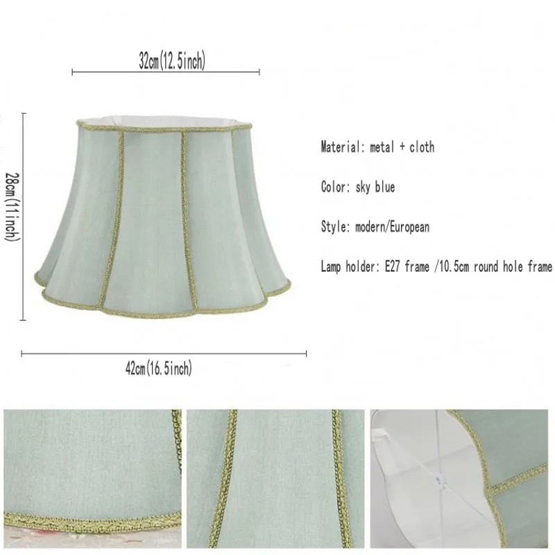 E27 лампа в стиле арт-деко задняя крышка для детской лампы светлые синие лампочки